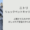 ニトリ リュックペットキャリーの口コミ！上開きで入れやすい？おしゃれで安全だからおすすめ！のタイトル画像