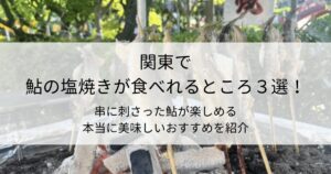 串に刺さった鮎が楽しめる本当に美味しいおすすめを紹介タイトル